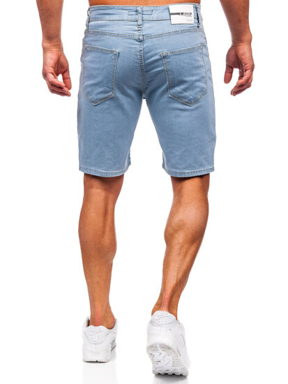 Bolf Herren Kurze Jeanshose Jeansshorts Blau  0426