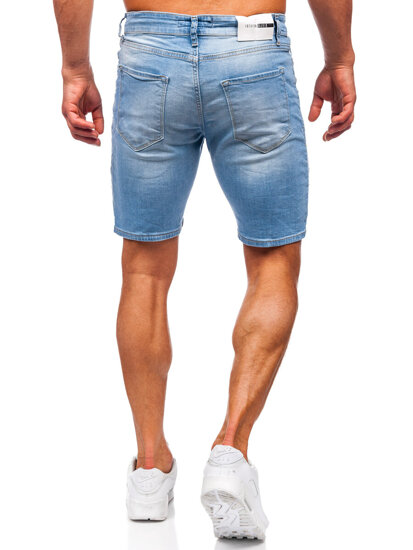 Bolf Herren Kurze Jeanshose Jeansshorts Blau  0478