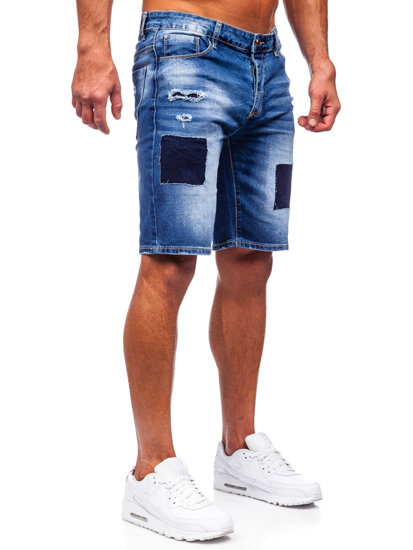 Bolf Herren Kurze Jeanshose Jeansshorts Blau  MP0037B