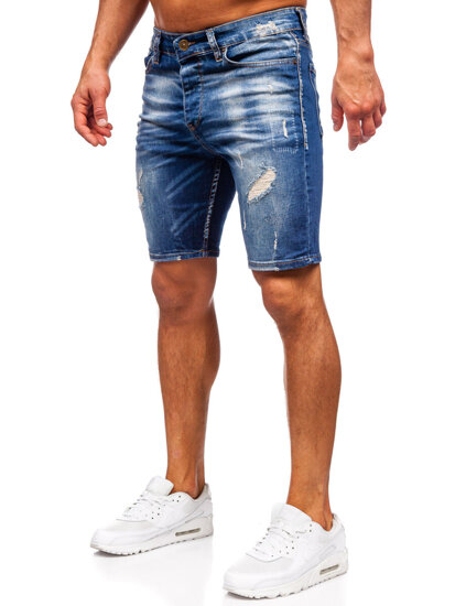 Bolf Herren Kurze Jeanshose Jeansshorts Dunkelblau  0582