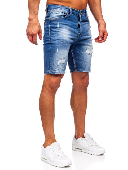 Bolf Herren Kurze Jeanshose Jeansshorts Dunkelblau  0592