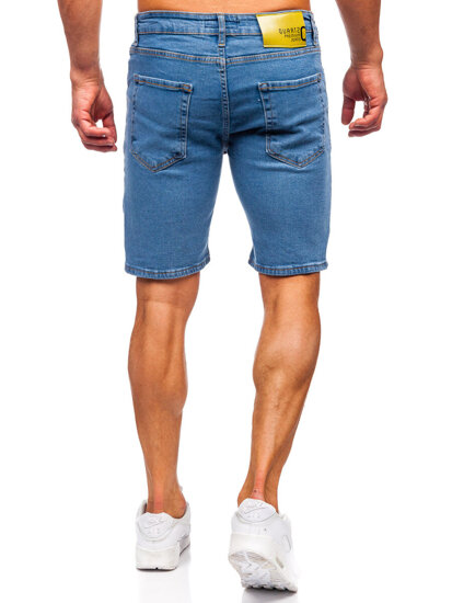 Bolf Herren Kurze Jeanshose Shorts Blau 0786