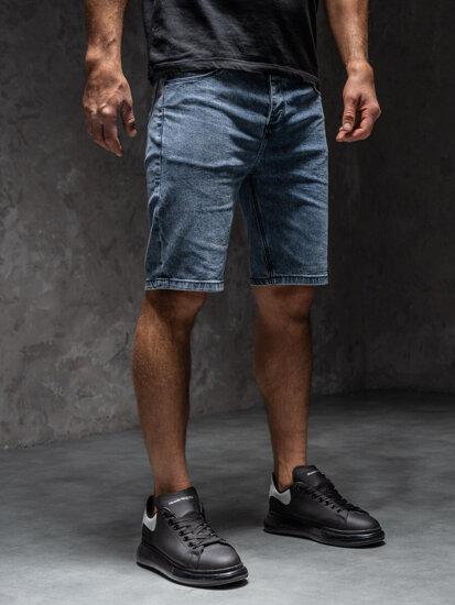 Bolf Herren Kurze Jeanshose Shorts Dunkalblau MP0274BCA1