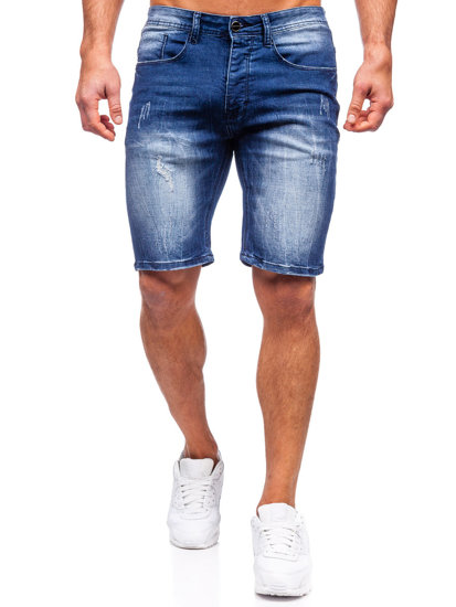 Bolf Herren Kurze Jeanshose Shorts Dunkelblau  MP0044B