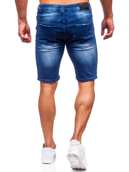 Bolf Herren Kurze Jeanshose Shorts Dunkelblau  MP0061BS