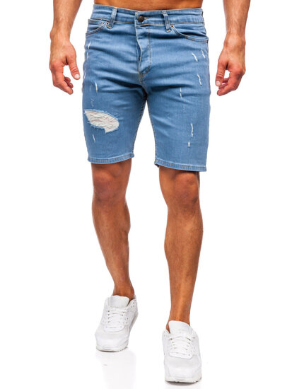 Bolf Herren Kurze Jeanshose Shorts Dunkelblau męskie  0429