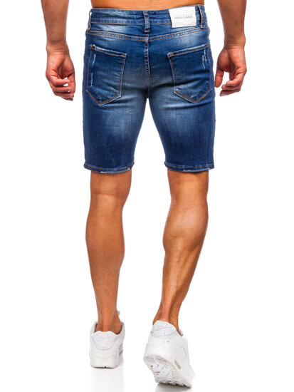 Bolf Herren Kurze Jeanshose Shorts Dunkelblau męskie 0582