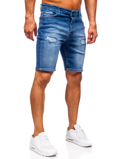 Bolf Herren Kurze Jeanshose Shorts Dunkelblau męskie 0727