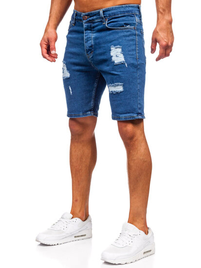 Bolf Herren Kurze Jeanshose Shorts Dunkelblau męskie 0762