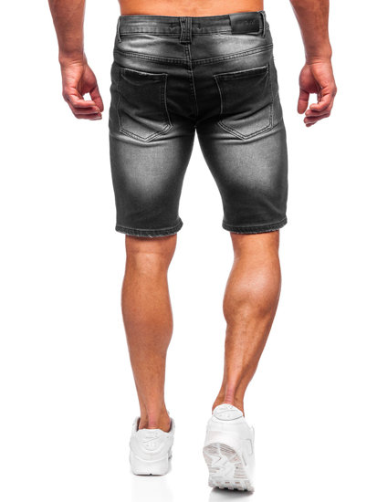 Bolf Herren Kurze Jeanshose Shorts Schwarz  MP0061N