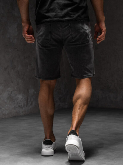 Bolf Herren Kurze Jeanshose Shorts Schwarzgrau  MP0274GSA1