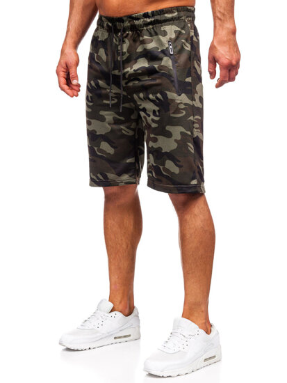 Bolf Herren Kurze Sporthose Camo Khaki  JX862