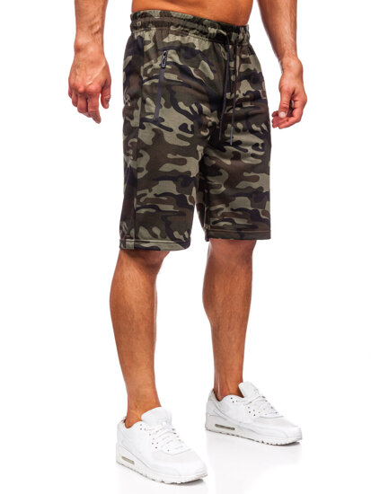 Bolf Herren Kurze Sporthose Camo Khaki  JX862