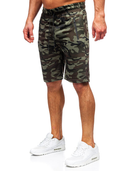 Bolf Herren Kurze Sporthose Camo Khaki  JX865