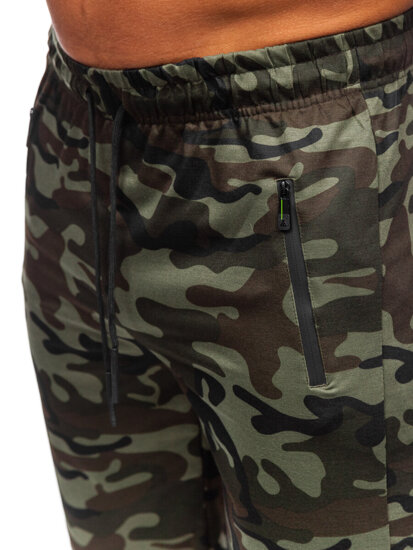 Bolf Herren Kurze Sporthose Camo Khaki  JX865