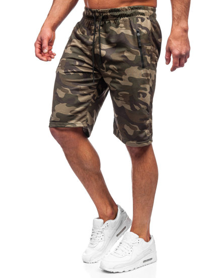 Bolf Herren Kurze Sporthose Camo Shorts Khaki  JX700