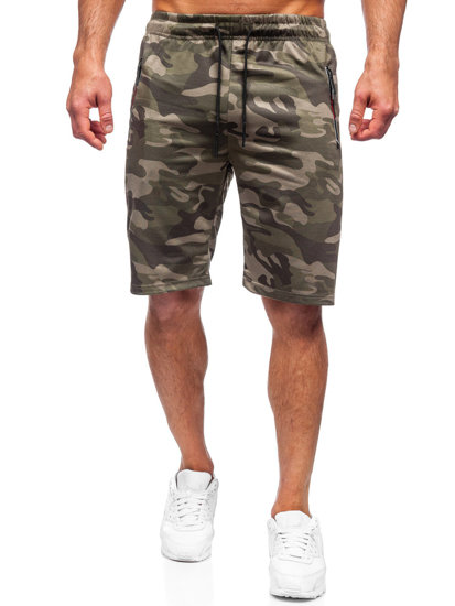 Bolf Herren Kurze Sporthose Camo Shorts Khaki  JX701