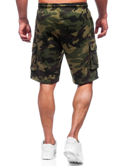 Bolf Herren Kurze Sporthose Cargoshorts Camo Khaki  8K282