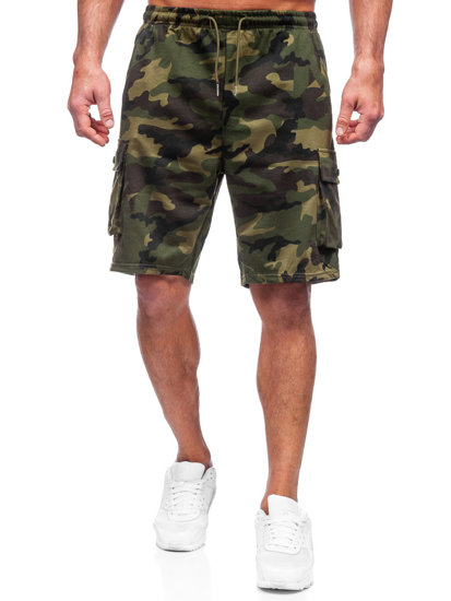 Bolf Herren Kurze Sporthose Cargoshorts Camo Khaki  8K282