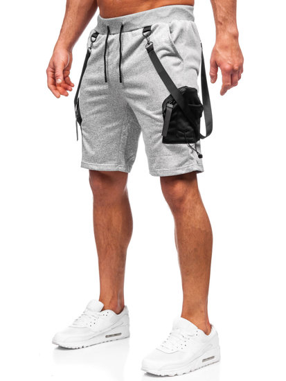 Bolf Herren Kurze Sporthose Cargoshorts Grau  HS7179