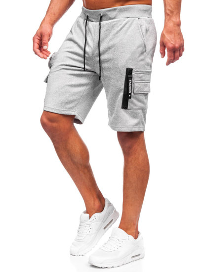 Bolf Herren Kurze Sporthose Cargoshorts Grau  HS7180