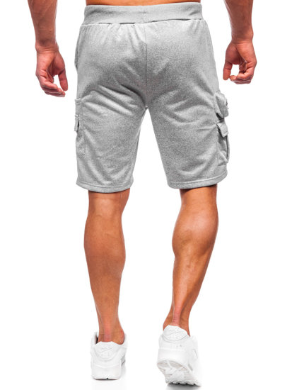 Bolf Herren Kurze Sporthose Cargoshorts Grau  HS7180