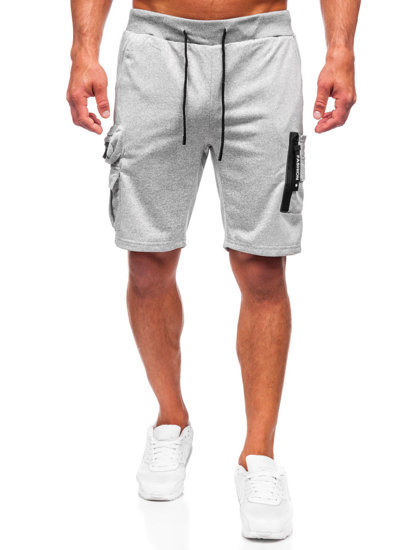 Bolf Herren Kurze Sporthose Cargoshorts Grau  HS7180