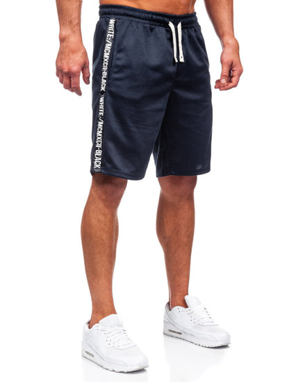 Bolf Herren Kurze Sporthose Dunkelblau  8K933