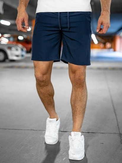 Bolf Herren Kurze Sporthose Dunkelblau  HH037