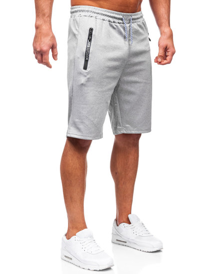 Bolf Herren Kurze Sporthose Grau 8K200