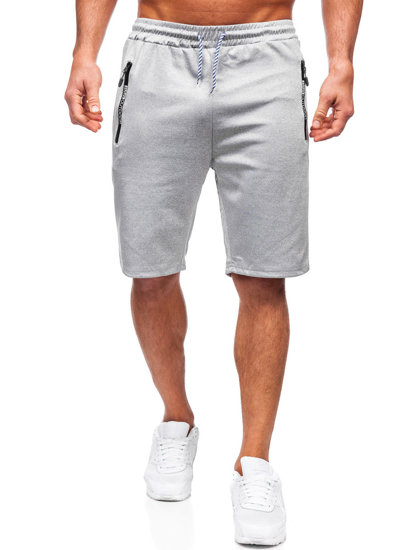 Bolf Herren Kurze Sporthose Grau 8K200