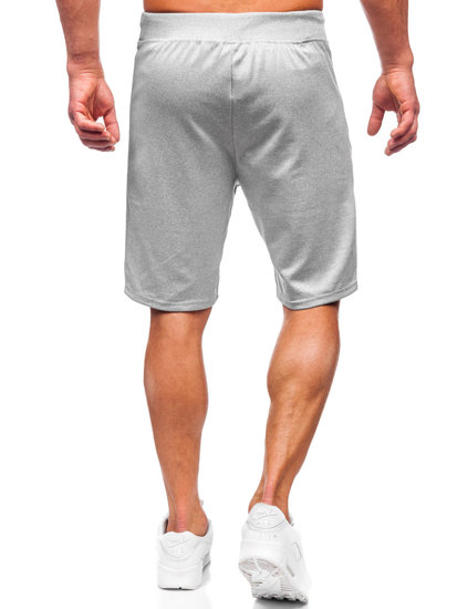 Bolf Herren Kurze Sporthose Grau  8K288