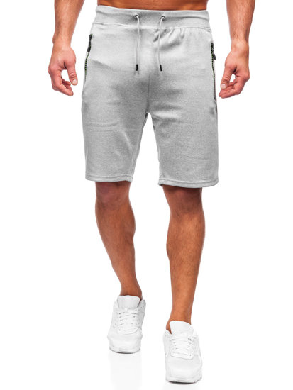 Bolf Herren Kurze Sporthose Grau  8K288