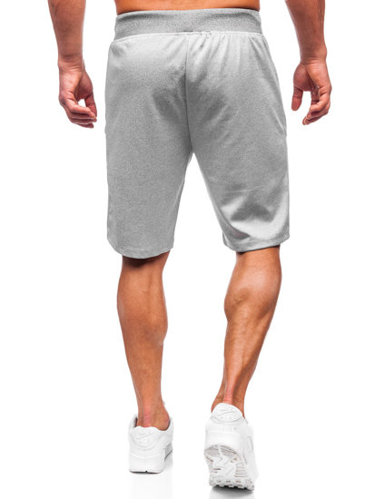 Bolf Herren Kurze Sporthose Grau  8K935