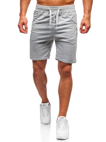 Bolf Herren Kurze Sporthose Grau  B1001