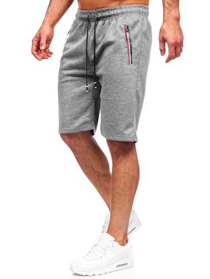 Bolf Herren Kurze Sporthose Grau  JX131