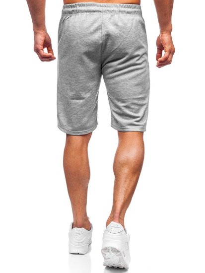 Bolf Herren Kurze Sporthose Grau  JX132