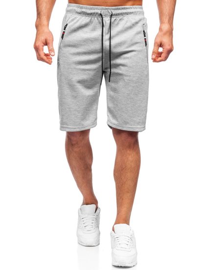 Bolf Herren Kurze Sporthose Grau  JX202