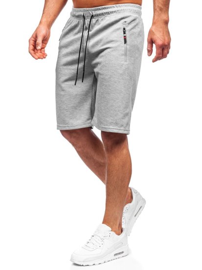 Bolf Herren Kurze Sporthose Grau  JX202