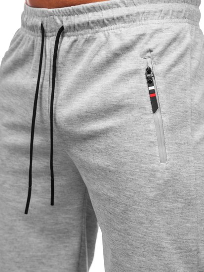 Bolf Herren Kurze Sporthose Grau  JX202