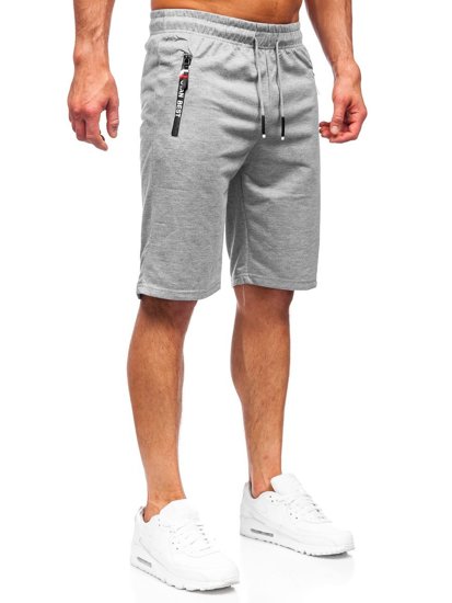 Bolf Herren Kurze Sporthose Grau  JX503