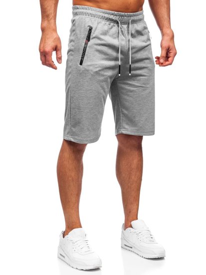 Bolf Herren Kurze Sporthose Grau  JX505