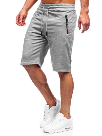 Bolf Herren Kurze Sporthose Grau  JX511