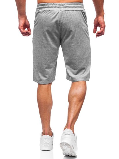 Bolf Herren Kurze Sporthose Grau  JX511