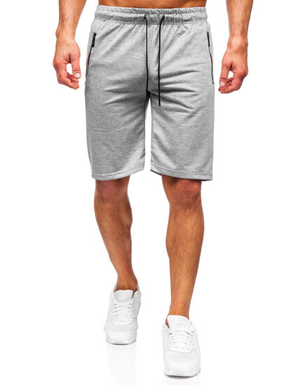 Bolf Herren Kurze Sporthose Grau  JX800