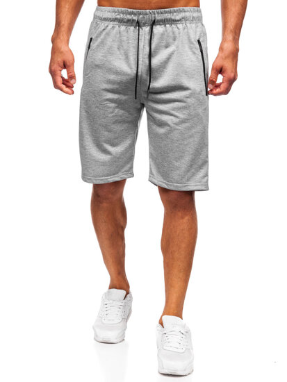 Bolf Herren Kurze Sporthose Grau  JX808