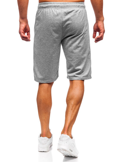 Bolf Herren Kurze Sporthose Grau  JX808