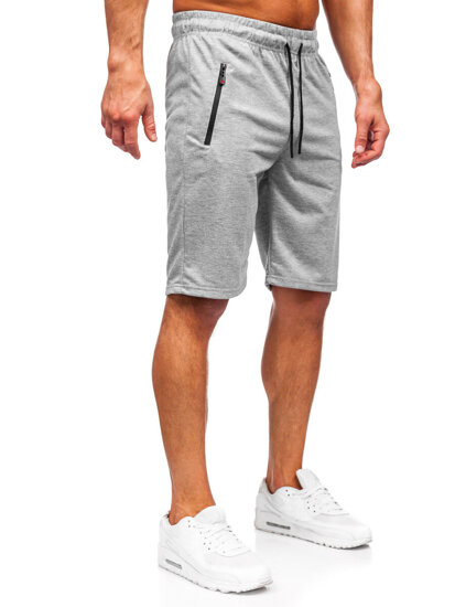 Bolf Herren Kurze Sporthose Grau  JX822