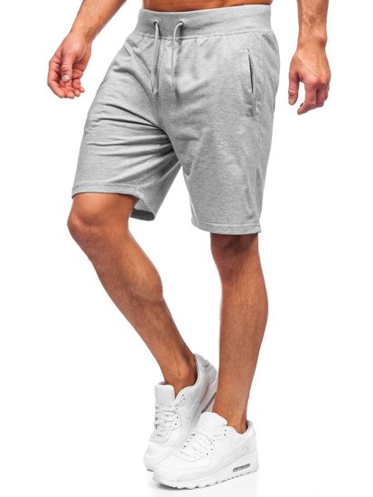 Bolf Herren Kurze Sporthose Grau K10003