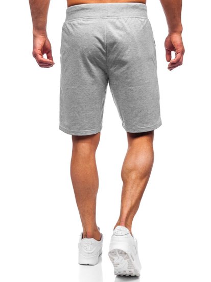 Bolf Herren Kurze Sporthose Grau K10003